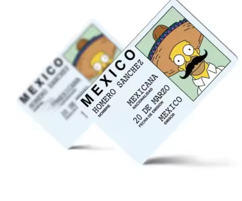 Fashion Matte Sticker HOMERO SANCHE Mexican Express with Anime Characters Debit Card Sticker for Ban