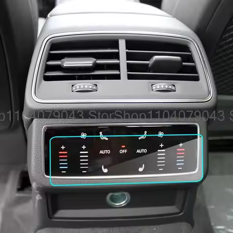 Tempered glass screen protector for Audi Q7 2020-2025，Audi Q8 2018-2024 rear air conditioning screen