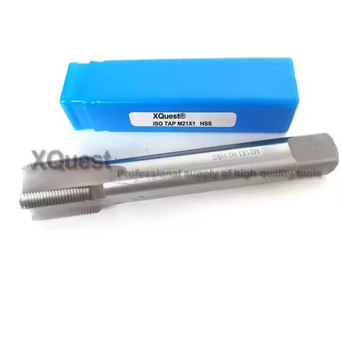 XQuest HSS Metric Thread Hand Tap M21 M21X2.5 M21X2 Left Hand Fine Screw Thread Taps M21X1.75 M21X1.