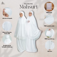Hanna Mirae Telekung MAHSURI Cotton Sulam Renda Premium Exclusive Hantaran Hadiah Travel Umrah Sejuk