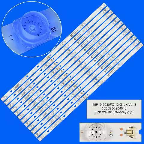 LED Backlight strip for 55C715 55C811 55C815K 55C715 55C717 55C716 55C78 TCL-55P10-3030FC-12X6-LX202