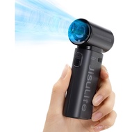 JISULIFE Portable Handheld Fan Life9, Turbo Power High Speed Air [18H Max Cooling Time], 5 Gear Wind
