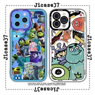JM Case Cartoon Monster 6plus/6s/6splus/7/7plus/8/8plus/x/xs/11/12/pro/max/plus/promax square edge i