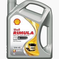 Shell Rimula R4X 15W-40 5L (FREE GIFT SHELL TOWEL)