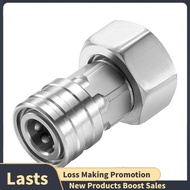 Garden Hose to Pressure Washer Adapter 3/4 GHT to 1/4 Quick Connect Adapter Stainless Steel Hose Pre