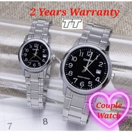 [2YEARS WARRANTY] Original Casio MTP-V002D-1B & LTP-V002D-1B Men Watch Ladies Watch Couple Watch MTP