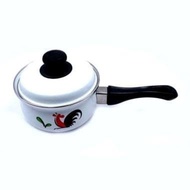 18cm Rooster Enamel Saucepan Enamel Pot Stew Pot
