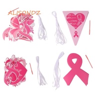 ALISONDZ Breast Cancer Awareness Decorations, Versatile Single Side Breast Cancer Backdrop Banner, D