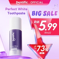 Dentific Perfect White Toothpaste 65g Purple Color Corrector Toothpaste - Deep Cleansing to Helps Br