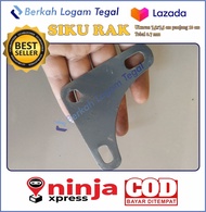 Plat Siku Lubang Abu Abu / Pelat Siku Lobang / Plat Segitiga Siku Lubang / Plat Siku Rak Siku Rak 2