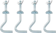 TAODAN 4PCS Swing Hooks Hammock Hardware Load 550lbs 4.92x1.89inch Steel Heavy Duty Replacement Brac
