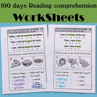 Worksheet 100 Days Reading Comprehension Worksheets 100