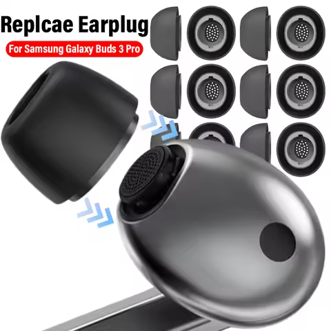Replacement Earplug Soft Silicone Ear Tips for Samsung Galaxy Buds3 Pro In Ear Earbud For Samsung Bu