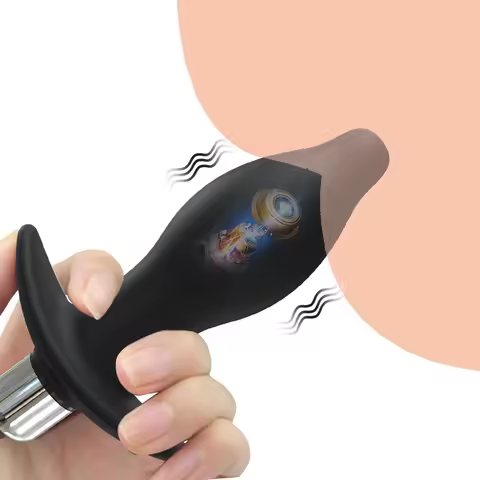 Anal Plug Bullet Vibrators Prostate Massager For Men 16 Modes Good Anal Dildon For Women Safety Sili