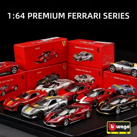 Bburago 1:64 Ferrari Series - Laferrari 458 Inzo Sf90 Fxx K With Shock Absorber Alloy Casting Collec