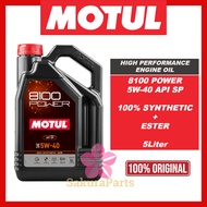 MOTUL 8100 POWER 5W40 ESTER 100% SYNTHETIC ENGINE OIL 5L