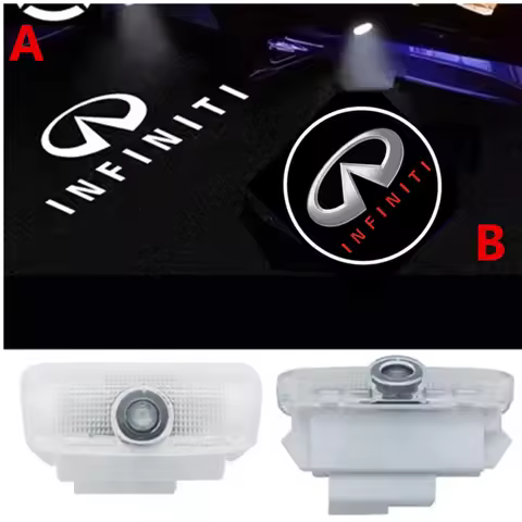 2PCS LED Car Door Logo Projector HD Light For Infiniti EX25 EX35 EX37 QX50 QX56 M37 FX37 FX50 G37 G2