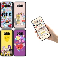 Casing Samsung J4 J6 J8 2018 J2 J5 J7 Core Prime Plus Phone Case 15FG BTS BT21 Cartoon Cover Soft TPU Case