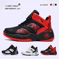 Basketball Shoes For Kids Boy Korean Fashion Hight-top Sneakers Rubber Shoes For Kids Sport Shoes