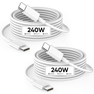 USB C to USB C, 240W USB C Cable, 6.6ft C to C Cable Fast Charging for Macbook Pro/Macbook Air, iPad