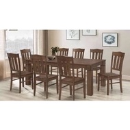 Dining set 1x8/Full Solid Rubber Wood/Dining Set 8 Seater/RF FURNITURE 9708 DINING SET