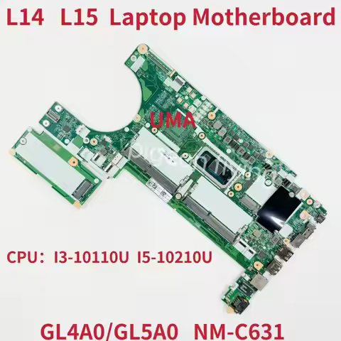 NM-C631 Mainboard For Lenovo ThinkPad L14 L15 Laptop Motherboard CPU :I3-10110U I5-10210U I5-10310U 