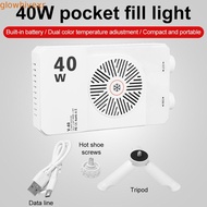 GLOWHIVE RGB LED Camera Light, 40W 2800-9000K Mini LED Video Lamp, Compact 3 Color Light CRI/TLCI 90