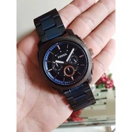 ,Fossil Machine Black Blue Chronograph Men Watch