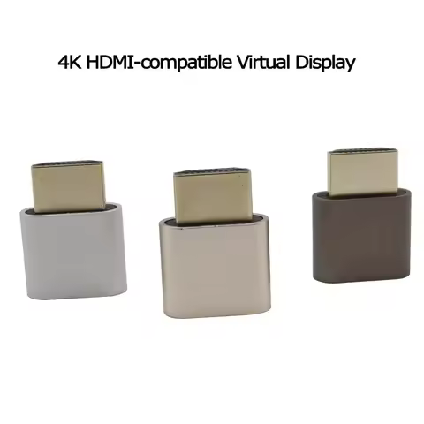 4K HDMI-compatible Monitor Emulator HDMI-compatible Dummy Plug DDC EDID Virtual Display Adapter For 
