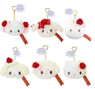 日本直送 6款 Sanrio 甜蜜蛋糕系列 可愛絨毛公仔 迷你草莓蛋糕造型收納包 迷你收納袋 迷你化妝袋 小掛件 / 小吊飾 / 小掛飾 日用品 玩具 禮物 (Cogimyun 小麥粉 / Hello