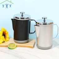 French Press Coffee Pot 1000ml French Press Coffee Maker Stainless Steel French Press Tea Maker Camp
