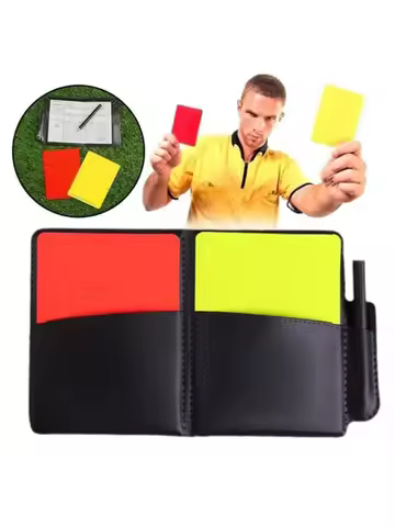1PCS Sport Football Soccer Referee Wallet Notebook With Red Card Yellow Sports Card Team And Soccer 