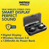 [藍牙耳機] REMAX Wireless V5.0 Bluetooth Earbuds Smart Display Perfect Sound Dynamic HIFI Noise Reductio