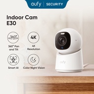eufy Indoor Cam E30, Latest Generation, 4K UHD Security Camera, Color Night Vision, 360 Pan-Tilt - T