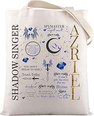 VAMSII Azriel ACOTAR Merch Azriel Tote Bag ACOTAR Bookish Merchandise SJM Book Lover Gift for Reader