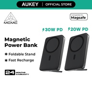 Aukey MagLynk Wireless Charging MagSafe Power Bank (20W/30W/6.7/10mAh)