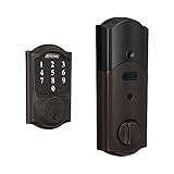SCHLAGE Connect Smart Deadbolt with Camelot trim in