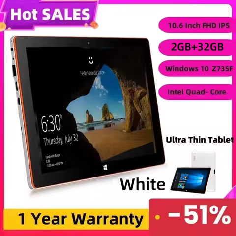 EZpad Ultrathin 10.6” Windows 10 Tablet Intel Z3735F 32bit Quad Core 1.44GHz 2GB RAM 32GB ROM Blue-t