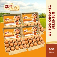 QL Eggs Day 1 Organic Selenium - Medium 60pcs Fresh Egg Farm Fresh Egg Telur Segar