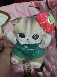 Starbucks x Mofusand 草莓貓咪公仔