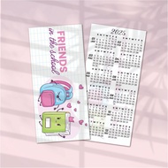 CALENDAR 2025/KALENDAR 2025 BOOKMARK / DOORGIFT / FREEGIFT / STUDENT / TEACHER