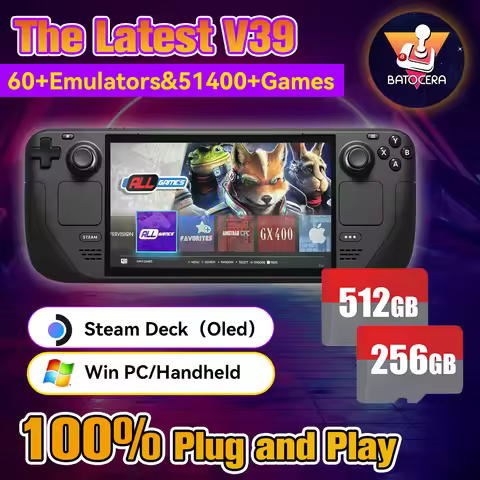 Batocera TF/Game Card for Steam Deck/Windows PC/MAC/Handheld Game Console for PS3/PS2/SS/PS1/PSP/DC/