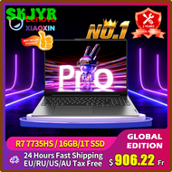 SKJYR Lenovo Xiaoxin Pro 16 2023 Laptop Ryzen R7 7735HS Ultrabook 16G/32G Ram 1T/2T SSD 16-inch 2.5K 120Hz IPS Full Screen Notebook LHGJY