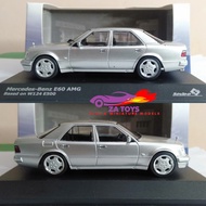 Diecast Mercedes Benz E-class W124 500E E60 AMG Silver Solido 1:43 ISS