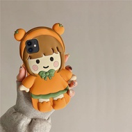 Orange Persimmon Xiaomi Black Shark 5pro Phone Case 4 Girl 3 Doll 4s Cute 5RS Cartoon Silicone Soft Three-Dimensional