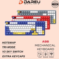 Dareu Hotswap Gaming 98 Keys Mechanical Keyboard A98 Tri-Mode Wireless Bluetooth Wired Keyboard