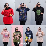 Zolaqu oversize//kaos zolaqu original//kaos wanita lengan panjang 🤞