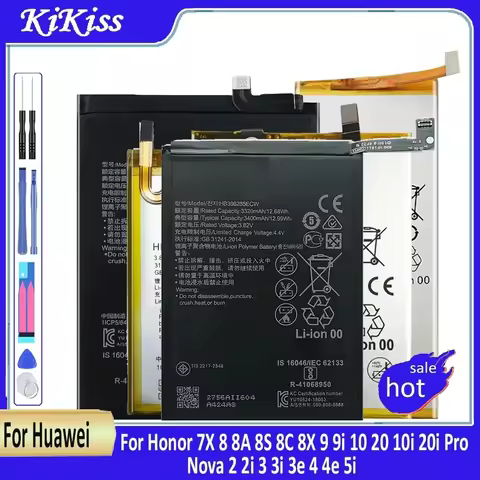 Battery for Huawei Mate 8 9 10 20 se RS Lite Pro/Nova 2 2i 3 3i 3e 4 4e 5i/for Honor 7X 8 8A 8s 8C 8