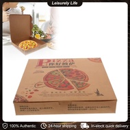 10Inch Delicious Pizza Boxes Corrugated Pizza Box Disposable Food Packaging 5Pcs