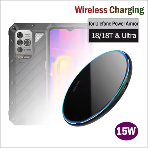 15W Fast Wireless Charging for Ulefone Power Armor 18 18T Ultra Wireless Charger Pad for Power Armor